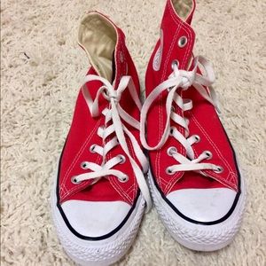 High Top Red Converse Chuck Taylor All Star